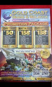 Maybe you would like to learn more about one of these? Gold Coast Morib Matta Fair Promotion Tiket Tickets Vouchers Attractions Tickets On Carousell
