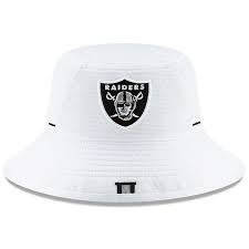 Youth New Era White Oakland Raiders 2019 Nfl Training Camp Bucket Hat Bucket Hat White Nfl Outfits New Era