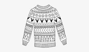 This holiday coloring page is printable. Printed Wool Sweater Coloring Page Jersey Dibujo Free Transparent Png Download Pngkey