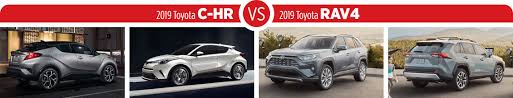 2019 Toyota C Hr Vs 2019 Toyota Rav4 Small Suv Comparison