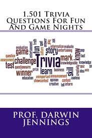 Do you know the secrets of sewing? 1 501 Trivia Questions For Fun And Game Nights Jennings Prof Darwin 9781542894425 Amazon Com Books