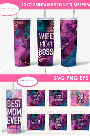 Download 6 Mom Life Mother S Day 20 Oz Skinny Tumbler Sublimation Bu 1304787 Sublimation Design Bundles