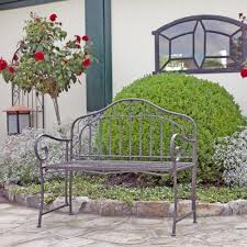 Amazon De Gartenbank Eisen Metallbank Bank Metall 2 Sitzer 110cm Neu Gartenbank Metall Gartenbank Eisen Gartenbank