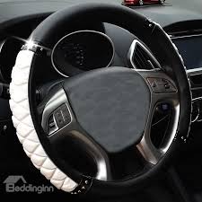 Black And White Steering Wheel Cover Classical Style Bright Tangerine White And Black Car Steering Wheel Cover On Sale Buy Retail Price St Car Steering Wheel Cover Car Bling Steering Wheel Cover