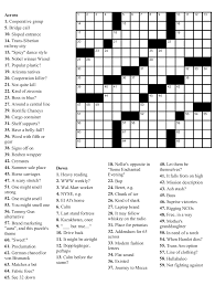 This grid has two lists of numbered the difficulty level of the puzzles is easy to intermediate. Beginner Free Easy Printable Crossword Puzzles For Adults