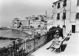 Veduta Del Borgo E Della Spiaggia Di Bogliasco A View Of Bogliasco Genoa Photo Roberto Merlo 1960 1970 Vecchie Foto Storico Foto