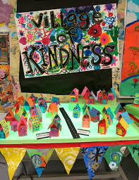 In The Art Room School Wide Collaborative Series A Village Of Kindness Part Ii And A Giveaway Now Clos Elementary Art Projects Art Classroom Elementary Art