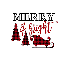 Black And White Buffalo Plaid Christmas Tree Clipart Merry Bright Buffalo Plaid Trees Sleigh Svg Etsy Christmas Vinyl Silhouette Christmas Buffalo Plaid Christmas