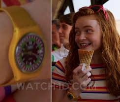 At first, both girls are wary of each other, especially after their introduction in season 2. Swatch Yellow Racer Sadie Sink Stranger Things Watch Id