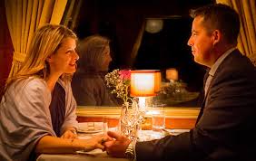 Image result for images dining in a fancy dining car on a train