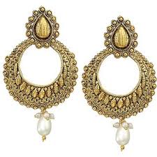 Artificial gold necklace set diamond work includes necklace earrings. Buy Bridal Gold Plated Artificial Earrings For Women Only On 299 Online Get 58 Off