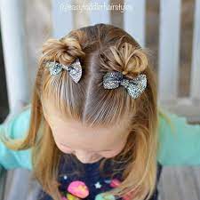 Front Messy Buns Girls Hairstyle Baby Girl Hair Easy Toddler Hairstyles Baby Hairstyles