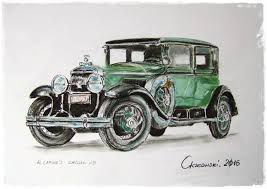 Old cars Рисунок - Leszek Gaczkowski | Artmajeur