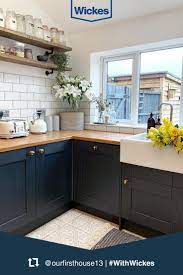 Brighten Up Your Kitchen Kitchen Refurbishment Blue Shaker Kitchen Open Plan Kitchen Dining Living