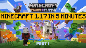 From now on, you should mostly see bugs being fixed. Minecraft 1 17 In 5 Minutes Youtube