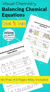 Use This Fun Printable Worksheet To Teach Your Visual Learners How To Balance Chemical Equations Great For Y Chemical Equation High School Chemistry Equations