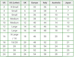 Size Conversion Chart Lettering How To Make Fashion Infographic