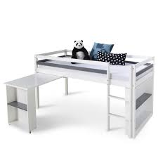 Mezzanine bedplay area sous le lit révélant le nouveau lit mezzanine de ma fille et sa nouvelle ch. Lit Mezzanine Enfant Fille Avec Rangement Et Bureau Cdiscount