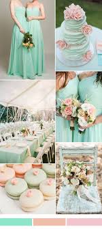 Mint And Peach Wedding Color Inspiration Ideas Hochzeit Hochzeitsfarben Hochzeitsdeko