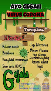 Corona Pendidikan Poster Kesehatan