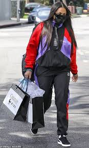 Nipsey hussle greets kids during a community event in los angeles in october. Nipsey Hussle S Girlfriend Lauren London Oozes Cool In Colorblock Jacket And Trousers Daily Mail Online