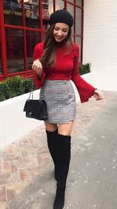 Las mejores imágenes de outfits para invierno 2019. Outfit Falda Invierno 2019 On Stylevore