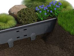 For use with 1 in. Steel Lawn Edging Galvanised Lawn Edge 1mtr X 75mm 5 Pack