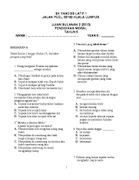 Contoh soalan pendidikan moral tahun 1 kssr jalan permata 2. Doc 30966536 Soalan Moral Tahun 5 Mohd Misnadie Academia Edu