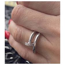 Check spelling or type a new query. Cartier Juste Un Clou Ring In White Gold And Diamonds Silvery Ref 248152 Joli Closet
