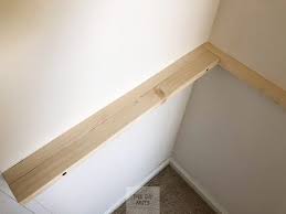 The lengths will be based on the back and side wall measurements in step 1. How To Build Easy Small Closet Shelves In A Weekend Diy Closet Shelving Idea The Diy Nuts