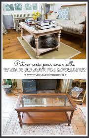 patine rosee pour une vieille table basse en merisier table basse en merisier table basse et vieilles tables