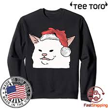 Tee women's comfort tee classic tank top iphone case kids premium tee women's flowy tank top premium tank top women's boyfriend tee women's fitted tank top baby premium onesie classic long sleeve tee premium campaign id. Woman Yelling At A Cat Ugly Christmas Sweater Meme Design