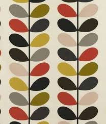 Retro Orla Kiely Fabric Multi Stem Tomato Sold Per Orla Kiely Fabric Orla Kiely Made To Measure Curtains