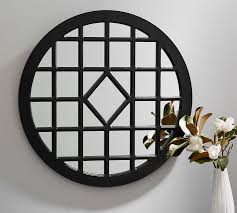 Check spelling or type a new query. Round Black Trellis Patterned Mirror