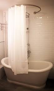 Baignoire Sabot Et Barre De Rideau De Douche Circulaire Galbobain Rideau Douche Barres De Rideaux De Douche Baignoire