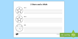 Two Stars And A Wish Target Sheets Teacher Made