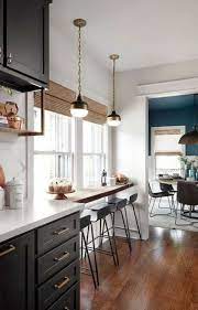 25 Breakfast Bar Ideas For Tiny Kitchens Comfydwelling Com Breakfast Bar Ideas Tiny Kitchen Elegant Kitchens Kitchen Design Kitchen Layout