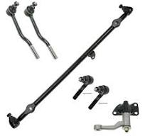 TRQ Tie Rod End Center Drag Link Idler Arm Steering Kit Set 6pc Fits D21  2WD Fits select: 1995-1997 NISSAN TRUCK, 1993-1994 NISSAN D21