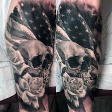 Flag on calf black and grey tattoo picture at. Top 53 American Flag Tattoo Ideas 2021 Inspiration Guide