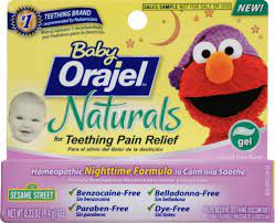 Baby Orajel Naturals Nighttime Formula Teething Pain Relief Gel 33 Oz Kroger