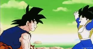 In dragon ball gt, his hairstyle becomes spiky, straight and tilted. Goku Gohan Gifs Tenor