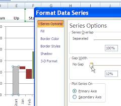 Create Excel Waterfall Chart