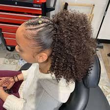 Undo the hair ties then secure the plaits together at the point where they meet in a ponytail using a hair tie. 31 Stunning Ponytail Hairstyles For Black Women Hairstylecamp