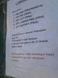 Gaji helper di wings / : Himpunan Lowongan Kerja Jatim Fotos Facebook