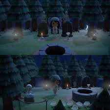 Solstria After Dark Wanted To Share My Haunted Forest With Y All Animalcrossing Animal Crossing Qr Animal Crossing Game Haunted Forest