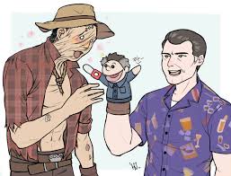 Dead by daylight doctor | tumblr. Dead By Daylight Amazing Fan Art Of Ash And Hillbilly By ì£¼ë'¹êµ´ Hj Dbdfanart Deadbydaylight Facebook