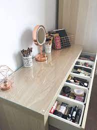 My Makeup Storage Featuring The Ikea Malm Dresser Being Chloe Ikea Malm Dressing Table Malm Dressing Table Ikea Makeup Storage