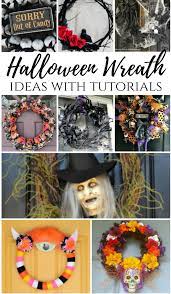 Diy copper fall hoop wreath at clean & scentsible. 10 Diy Halloween Wreath Ideas With Tutorials My Pinterventures
