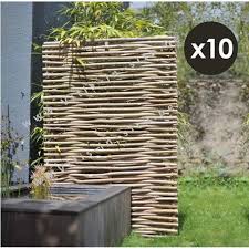 Paneel In Notelaarshout 120x180 Horizontaal Set Van 10 Schutting Tuin Tuin Windscherm Ontwerp Kleine Tuin