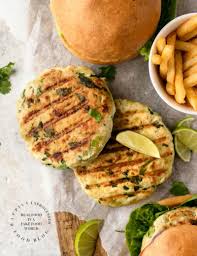 Just because chicken burgers are lean, doesn't mean they have to be bland! Mouthwatering Chicken Burgers With Spinach Avocado Gruyere Happily Unprocessed